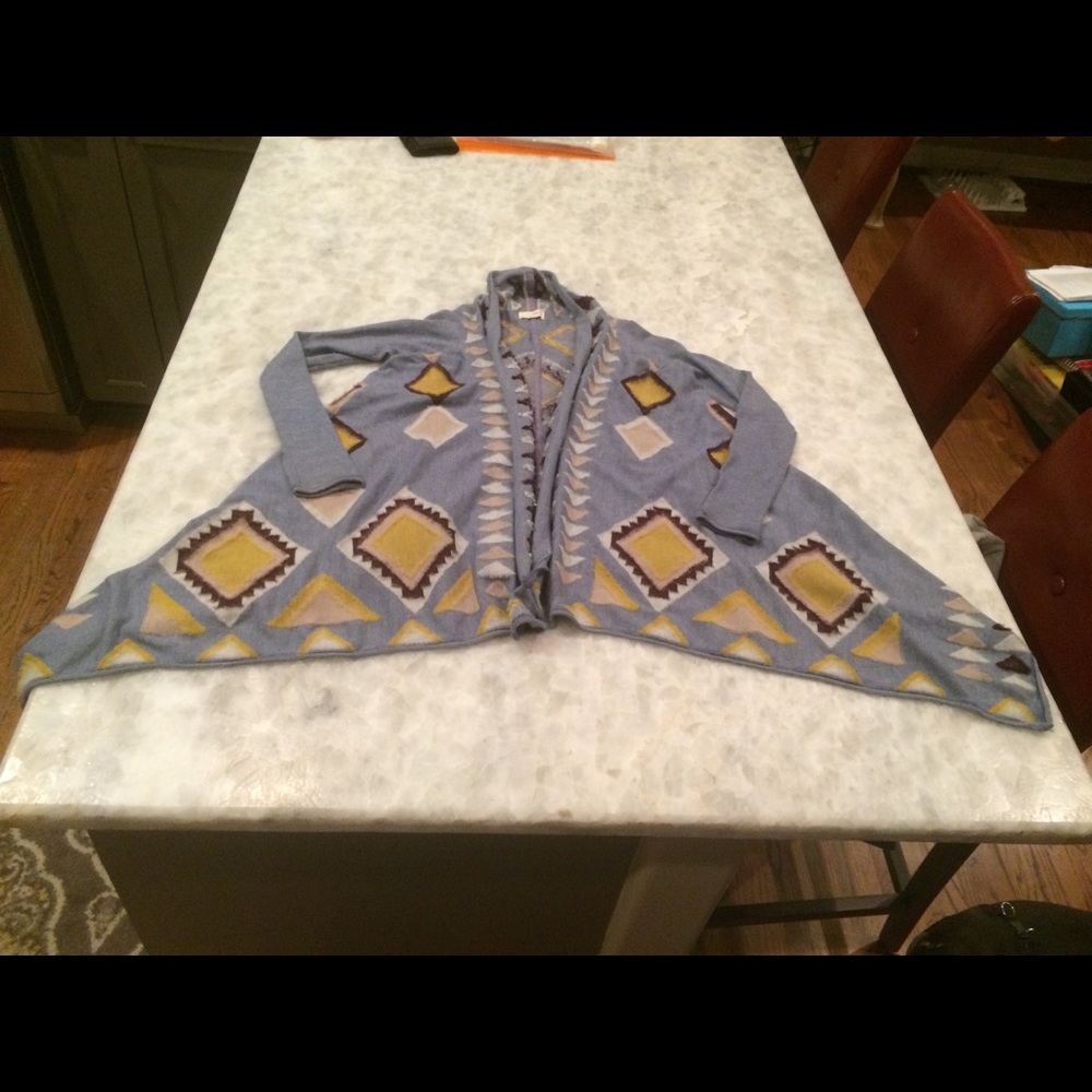 #SWT2 ANTHROPOLOGIE SOUTHWEST BLANKET SWEATER - Picture 3 of 7